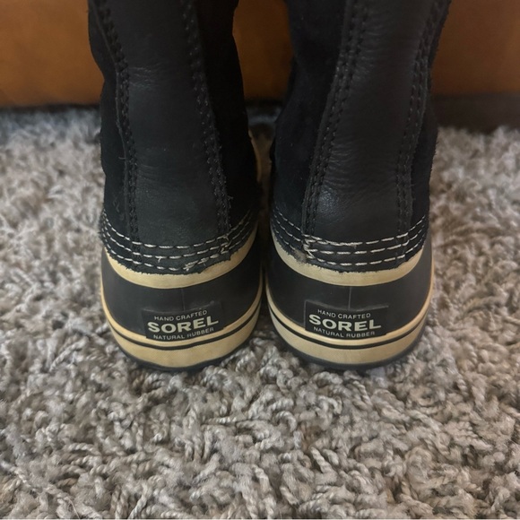 Sorel Joan of Arctic Boot Winter Snow suede & faux fur Women’s size 7.5 Black - Picture 11 of 13